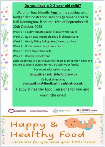 Free Family cooking on a budget 15.09.25-20.10.25