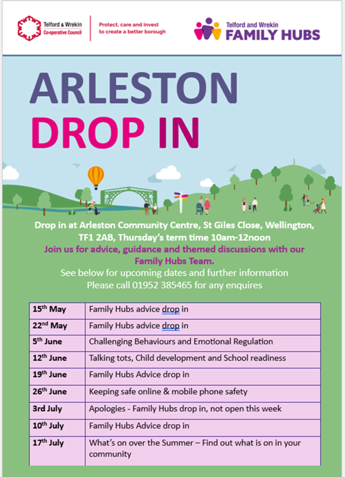 Arleston Drop In Leaflet